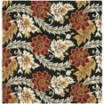 thumbnail image 6 of SAFAVIEH Blossom Ashley Floral Flowers Wool Area Rug, Black/Multi, 2' x 3', 6 of 10