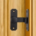 thumbnail image 3 of Sliding Barn Door Latch Lock, Door Bolt Latch Lock ,Heavy Duty,90 Degree Right Angle Door Lock for Garage,Window, Outdoor, 3 of 5
