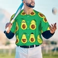 thumbnail image 6 of Balery Cartoon Fruit 1 Baseball Jersey for Men Casual Button Down Shirts Short Sleeve Active Team Sports Uniform-3X-Large, 6 of 9