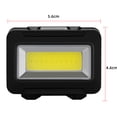 thumbnail image 3 of Lámpara De Cabeza Lámpara Linterna de cabeza LED COB 3 modos linterna de faro impermeable para acampar (negro), 3 of 5