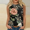 thumbnail image 2 of Drses Women's Tank Tops Women's Summer Casual Fashion Comfort Printing Loose Round Neck Sleeveless Womens Summer Tops, 2 of 5