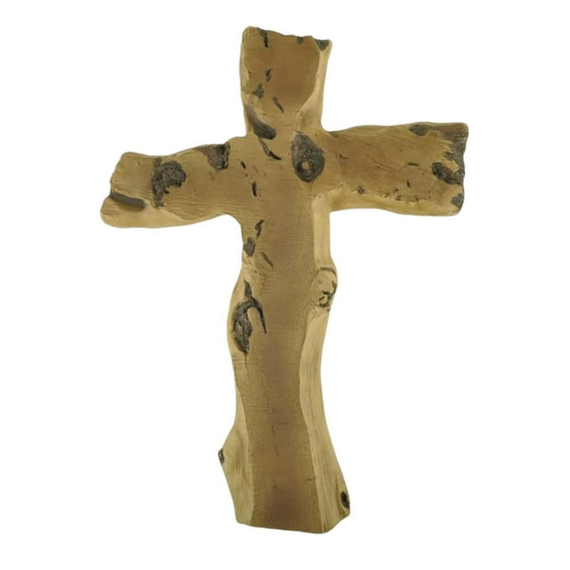 Cruz de pared de resina, decoración de pared, regalo de cruz, accesorio antiguo, artesanía estética, crucifijo colgante, decoración de arte de pared