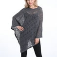 thumbnail image 4 of Luxalzxs Women's Crochet Shawl Wrap Poncho Lightweight Versatile Wedding Knitted Scarf Cape Summer Beach Cover-Ups Swim Bikini Cover Up, 4 of 8