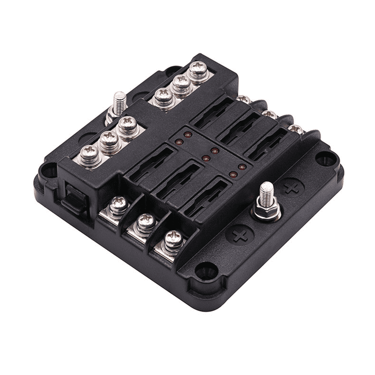 12V Fuse Panel 6-way Rv Fuse Block Blade Fuse Box Dc12~32v 12v Junction ...
