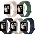 thumbnail image 1 of piezas de pulseras de repuesto compatibles con Xiaomi Mi Watch Lite/Redmi Watch Lite, pulseras de silicona (5 colores), 1 of 5