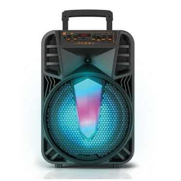 TOPTECH BLADE-12 Bluetooth Speaker, 12" Woofer, Disco Lights, Black
