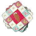thumbnail image 2 of Crested Guinea Pig Love Foam Coaster Set of 4 Red, 2 of 4