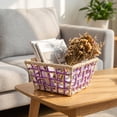 thumbnail image 2 of LEHOZIHEQ Extra Large Wicker Baskets with Handles, Hyacinth Basket, Baskets for Organizing, Water Hyacinth Storage Basket, Wicker Storage Baskets for Shelves, Woven Baskets, 2 of 7