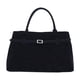 thumbnail image 1 of Bolso de mano de gamuza para mujer, bolso estilo hobo, bolso de mano de moda con asa superior para viajes al aire libre Negro, 1 of 9