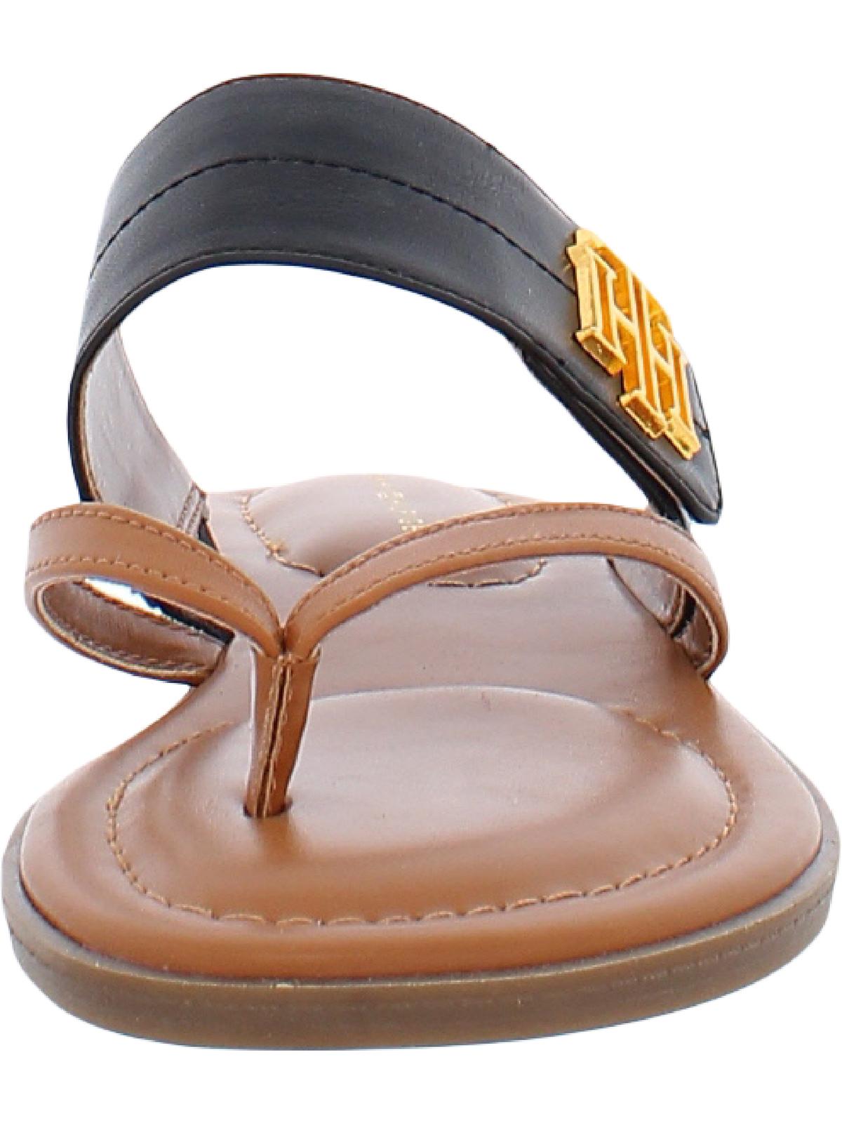 Tommy Hilfiger Womens Meriem Logo Thong Flat Sandals