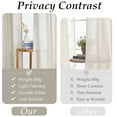 thumbnail image 6 of Topfinel Flax linen Curtains 84 Inch Long for Living Room Bedroom Oatmeal Thick Linen Textured Semi Sheer Rustic Farmhouse Rod Pocket Back Tab Drapes(2 Pieces,With Hooks), 6 of 10