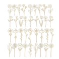 thumbnail image 2 of Dserhfy Wood Wildflower Decor Colorable Floral Cutouts Signs with Stem Boho Wood Flower Bouquet for Home Birthday Holiday Art DIY Nursery Bedroom Decoration, 2 of 4