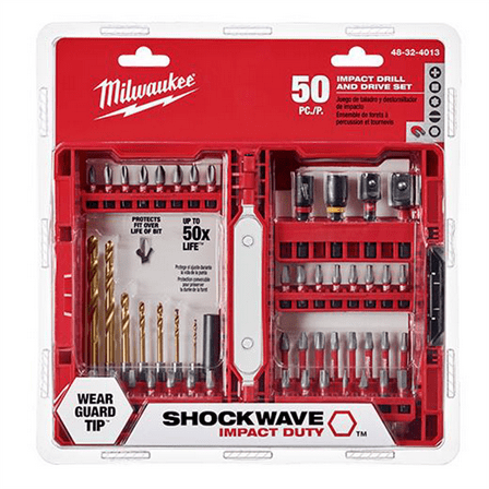 Milwaukee Tool SHOCKWAVE Impact Duty Drill & Drive Set &hyphen; 50PC