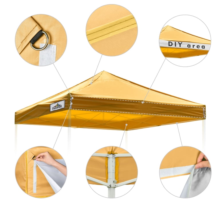 InstaHibit 10x10Ft UV30+ Pop Up Canopy Top Cover for