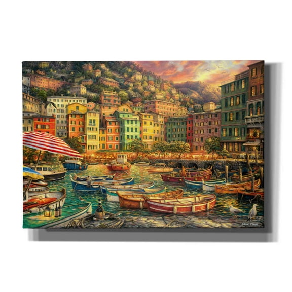Epic Graffiti 'Vibrance of Italy' by Chuck Pinson, Canvas Wall Art, 26"x18"