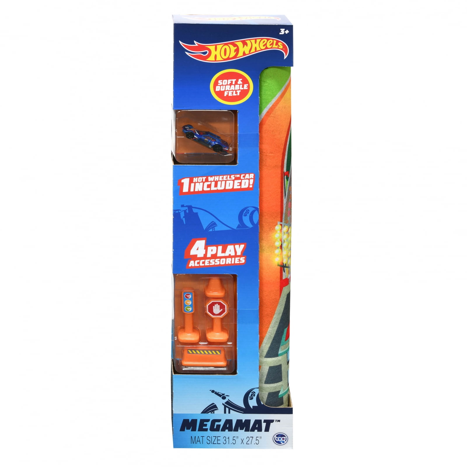 Hot Wheels, Kids, Mega Mat Toy Car Set, 31.5 x 27.5 inches