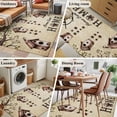 thumbnail image 5 of Area Rugs 2.7'x5', Sweet Home Carpet for Living Room Bedroom Dining Room, Western Stars Bird Houses Country Vintage Throw Kitchen Rugs Non Slip Washable Rectangle Indoor Outdoor Rugs, 5 of 8