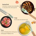thumbnail image 2 of Silicone Cooking Utensil Kitchen Utensils Set, 11 Pieces Silicone Kitchen Utensil Wooden Handles, Kitchen Spatula Sets with Holder (Light Green), 2 of 5