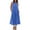 Blue 2, variant on Yubnlvae A Women's Cotton And Linen Dress with A Neck Sleeveless And Solid Color., L