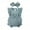 Bowknot-Blue, variant on Maxcozy Baby Girl Ruffled Sleeveless Romper Bodysuit Jumpsuit Headband Set Summer Clothes Outfits