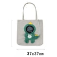 thumbnail image 3 of Paw Peek Bag Pet Carrier Tote Cat Dog Cartoon Canvas Shoulder Bag Colorful Animal Shapes Carrying Bag with Head-Out Design Adjustable Neck Small Dog Cat Carrier for Outdoor Use, B, 3 of 7