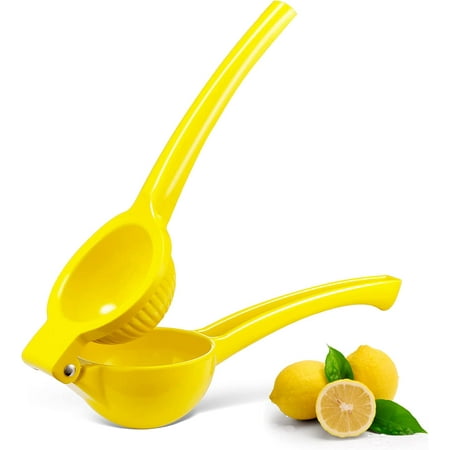 

Lemon Lime Squeezer Max Extraction Manual Juicer Citrus Squeezer Press Ergonomic Fruit Hand Press Squeezer for Effortless Use and Easy to Clean Yellow