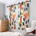 thumbnail image 2 of Yayeee Window Curtains Light Filtering 63"x42" Grommet Panel Pair Home Living Room Decor, Floral Pattern, 2 of 7