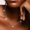 thumbnail image 2 of CFIOZYOS Diamond Pendant Necklace for Women， Dainty Gold Layered Necklaces 14k Gold Plated Stacked Cuban  Choker Necklaces Aesthetic Simple Gold Necklace Jewelry Gifts for Women, 2 of 11