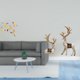 thumbnail image 2 of Adorno colgante de pared de madera con forma de reno y pájaro, artesanía decorativa coleccionable, para dormitorio, interior, versátil, para el hogar, 2 of 8