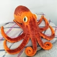thumbnail image 2 of Simulation Orange Octopus Baby Kids Children Stuffed Plush Toy For Birthday Gift Sea Animals, 2 of 5
