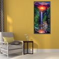 thumbnail image 4 of Cuadros Decorativos Kit de pintura de diamantes 5D, tigre al atardecer, taladro redondo completo, manualidades DIY, imagen de mosaico Ehuebsd Nuevos Originales, 4 of 8