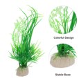 thumbnail image 3 of Unique Bargains 10pcs Fish Tank Aquarium Decorations Plants White Green 5.12" Plastic Plants for Aquarium Decor, 3 of 7
