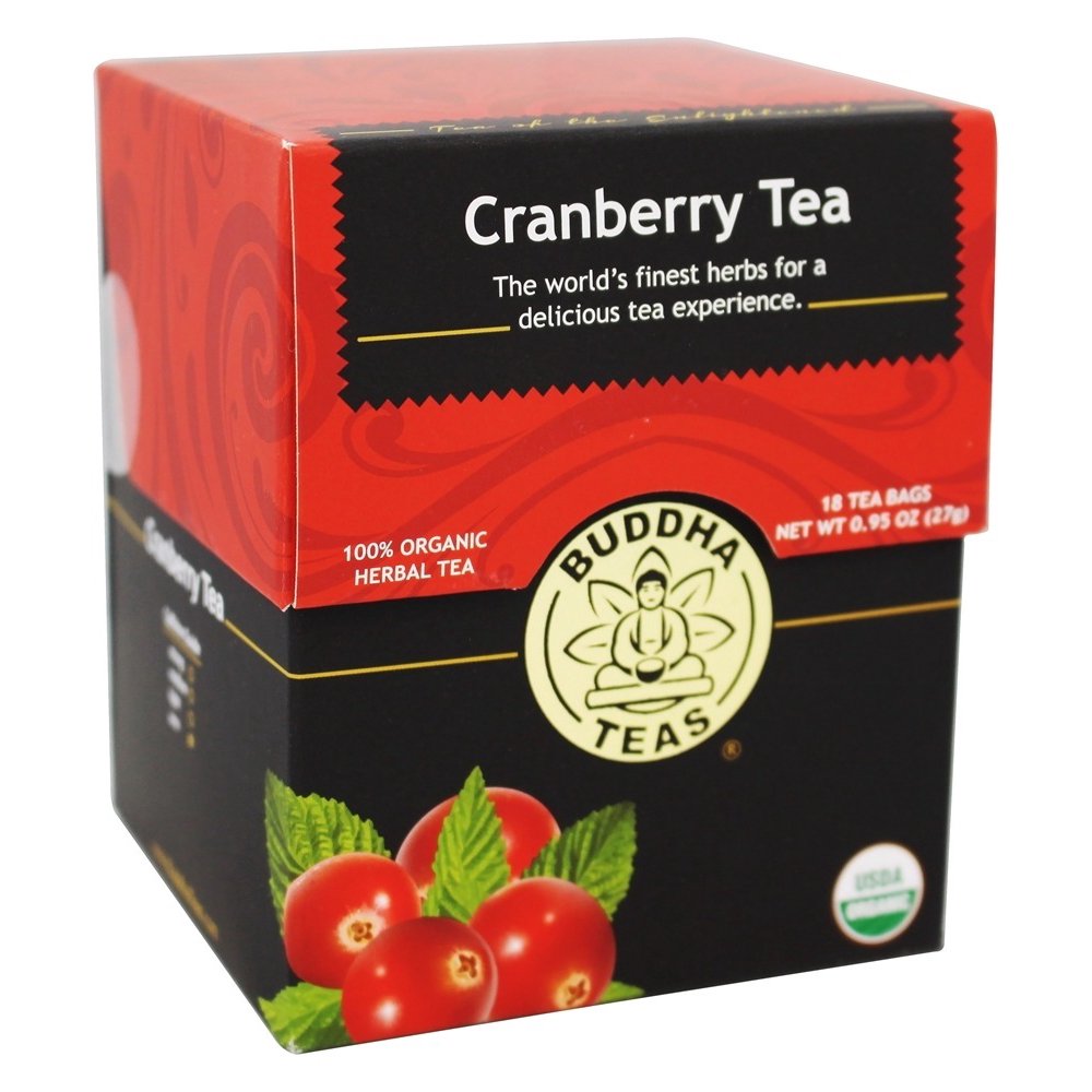 Buddha Teas 100 Organic Herbal Cranberry Tea 18 Tea Bags Walmart