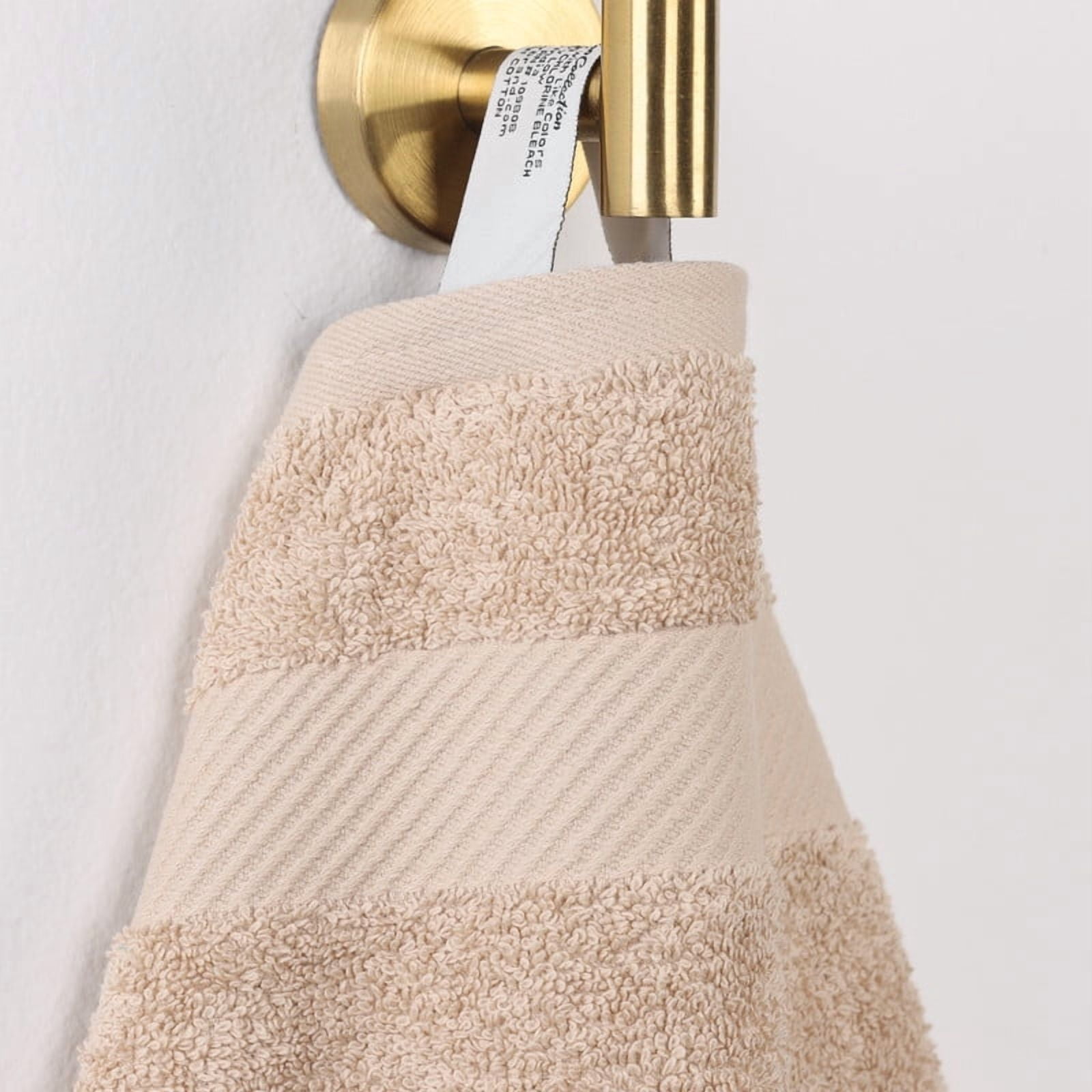 Superior Kendell Egyptian Cotton Bath Towels, Set of 4, Fawn