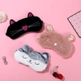 thumbnail image 2 of Cat Sleeping Mask Cute Soft Plush Blindfold Nap Eye Cover Animal Sleep Eye Mask, 2 of 10