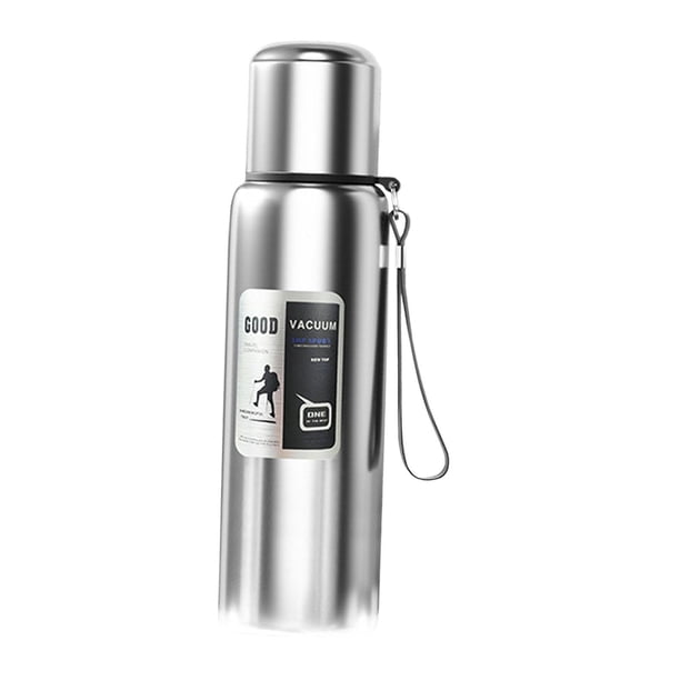 Botella de agua térmica de acero inoxidable para camping y gimnasio. 800 ml