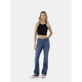 thumbnail image 4 of No Boundaries Mid Rise Bootcut Jeans, 32” Inseam, 1 or 2-Pack, Women’s, 4 of 8