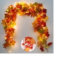 thumbnail image 2 of Gupgi 5.7ft Fall Hanging Vines, Artificial Maple Leaves Garland Decorations Home Halloween Thanksgiving Decor, 2 of 6