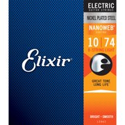 Elixir 8-String Electric Guitar Strings, NANOWEB, Light (.010-.074)