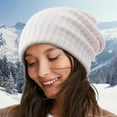 thumbnail image 2 of Winter Hats for Women Beanies Women Headwear Womens Winter Hat Warm Cable Knit Hats Soft Stretch Thick Cute Knitted Cap for Cold Weather, 2 of 4