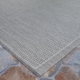 thumbnail image 3 of Couristan 7.5' Saddlestitch Round Area Throw Rug - Gray, 3 of 6