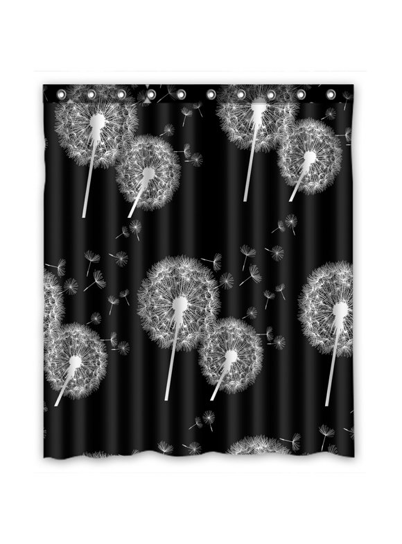 Black Shower Curtains in Shower Curtains