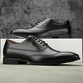thumbnail image 4 of Men Oxfords Shoes Casual Dress Shoes Fashion lace up Casual Shoes, Black-11, 12 US, 4 of 5