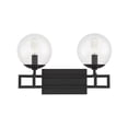 thumbnail image 2 of Crosby 2-Light Bathroom Vanity Light in Matte Black, 2 of 5