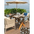 thumbnail image 5 of Outdoor Tablecloth with Umbrella Hole for Patio/Picnic/Party/Camping, Brown Blue Coastal Waterproof Table Cloth Rectangle Table Cover Washable, Summer Beach Sea Turtle Starfish Nautical (60"x 120"), 5 of 8