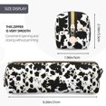 thumbnail image 3 of Fotbe Cow Skin 1 Estuche para Lápices de Cuero con Estampado, Estuche con Cremallera Resistente, Organizador Compacto y Elegante para Papelería, 3 of 7