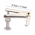 thumbnail image 5 of 4Pcs Durable Alloy Fine Tuners String Adjusters Replacement Parts for 3/4 4/4 Violin (Silver), 5 of 8