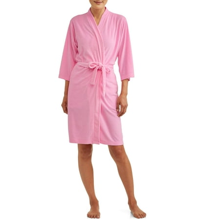 Lissome Women's and Women's Plus Terry Wrap Robe (Best Womens Terry Cloth Bathrobe)