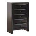 thumbnail image 2 of Passion Furniture Marilla Black 5-Drawer Chest of Drawers (32 in. L X 17 in. W X 48 in. H), 2 of 5