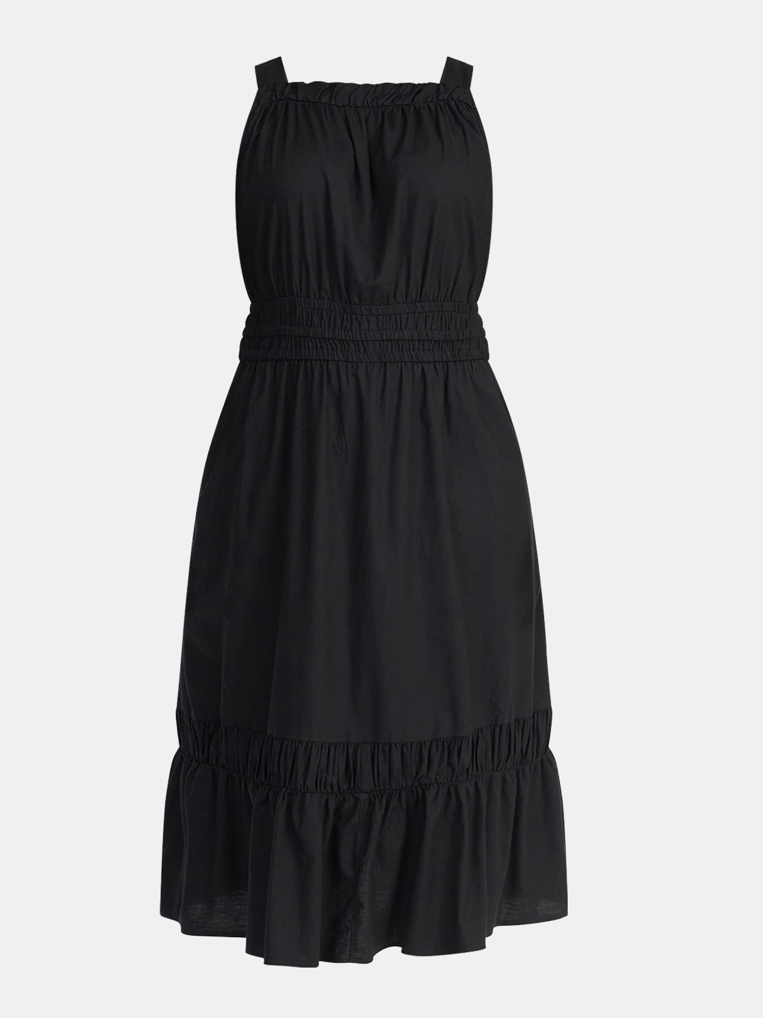 Time and Tru Women's and Women’s Plus Sleeveless Midi Dress, Sizes XS-4X